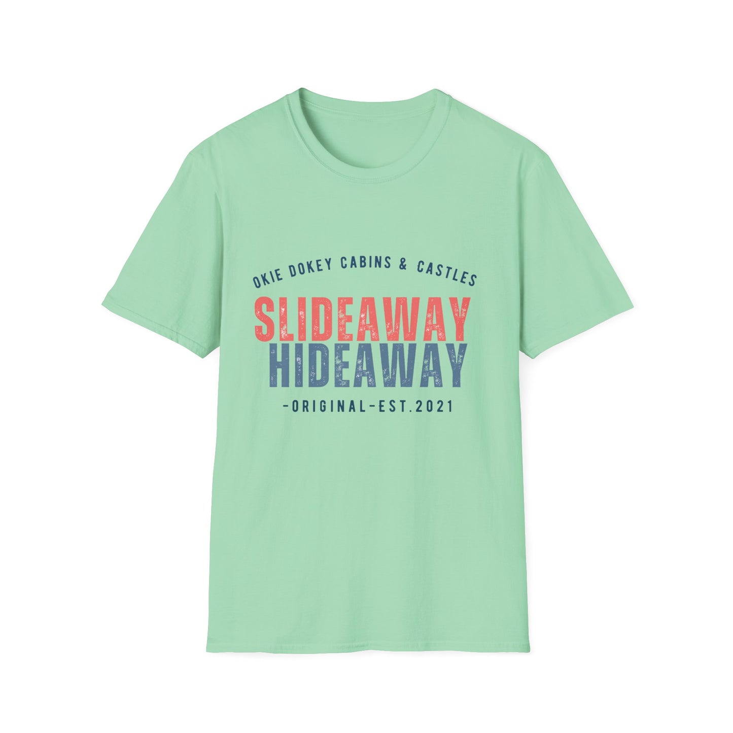π²  Slideaway Adventure Tee β Okie Dokey Cabins Classic
