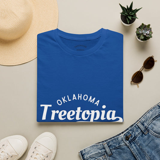 Treetopia Treehouse Tee – Unisex Softstyle Shirt for Nature Lovers | Oklahoma