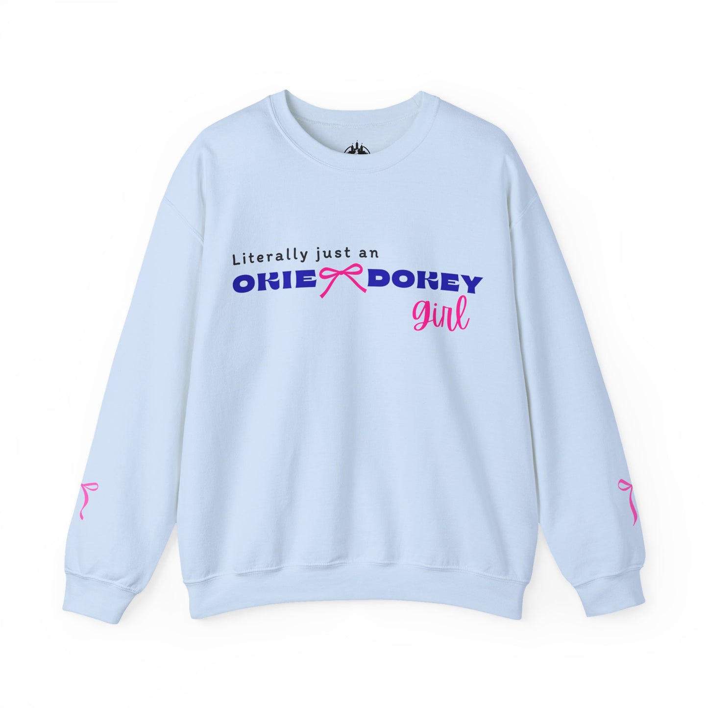 🎀Literally Just an Okie Dokey Girl – Cozy Cabin Sweatshirt Cutie