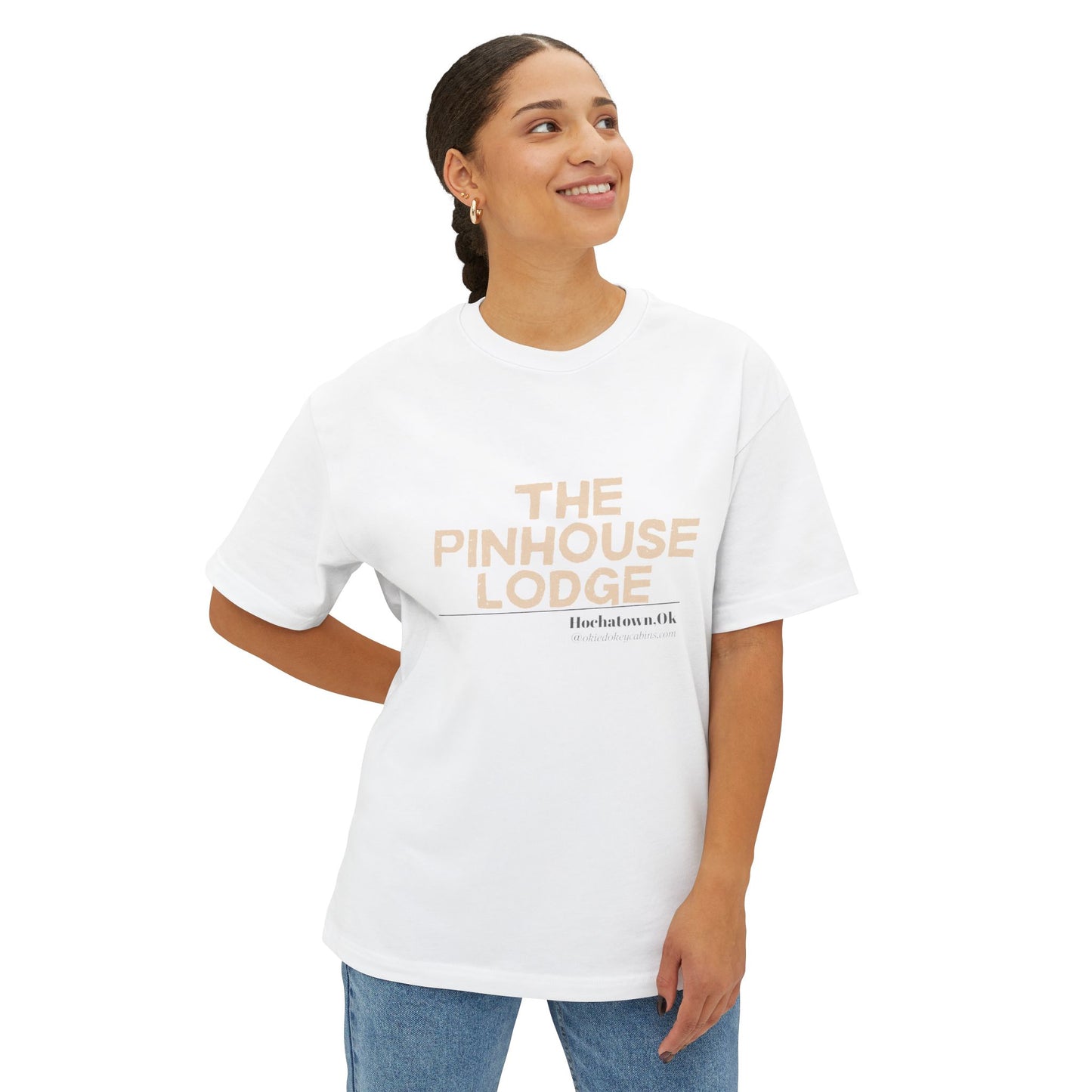 🏡 The Pinhouse Lodge Boxy Tee – Where Comfort Meets Memory