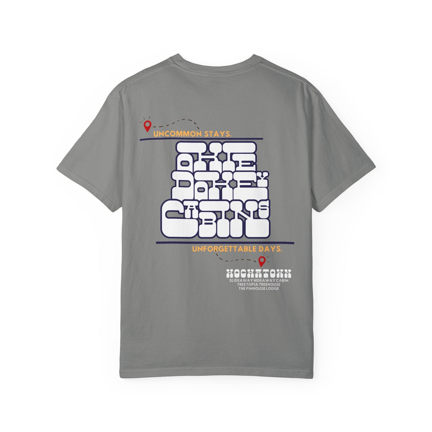 Uncommon Stays Tee – Okie Dokey Cabin Adventure Tee