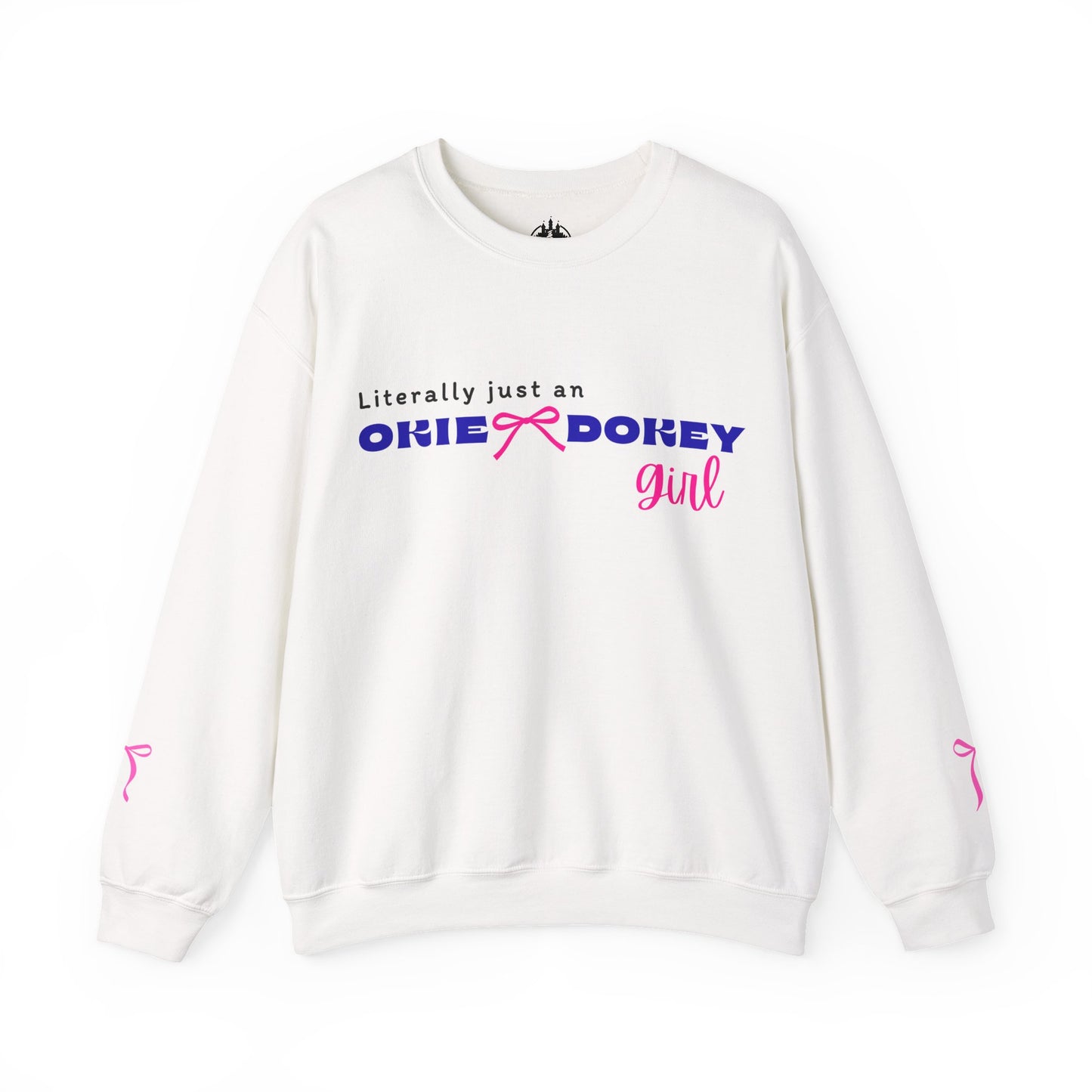 🎀Literally Just an Okie Dokey Girl – Cozy Cabin Sweatshirt Cutie