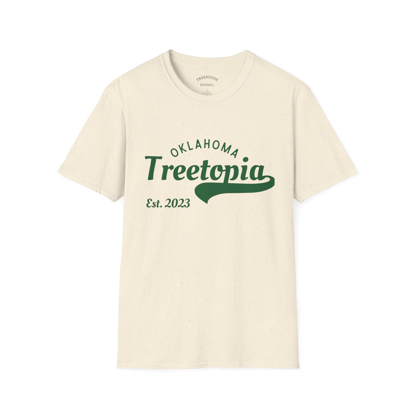 Treetopia Treehouse Tee – Unisex Softstyle Shirt for Nature Lovers | Oklahoma